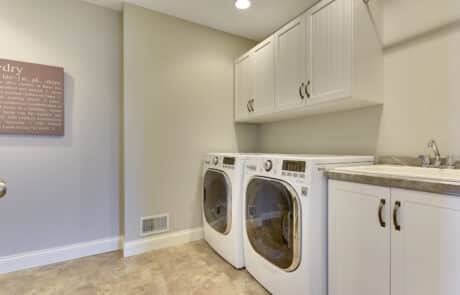 Custom cabinets and countertops for laundry rooms