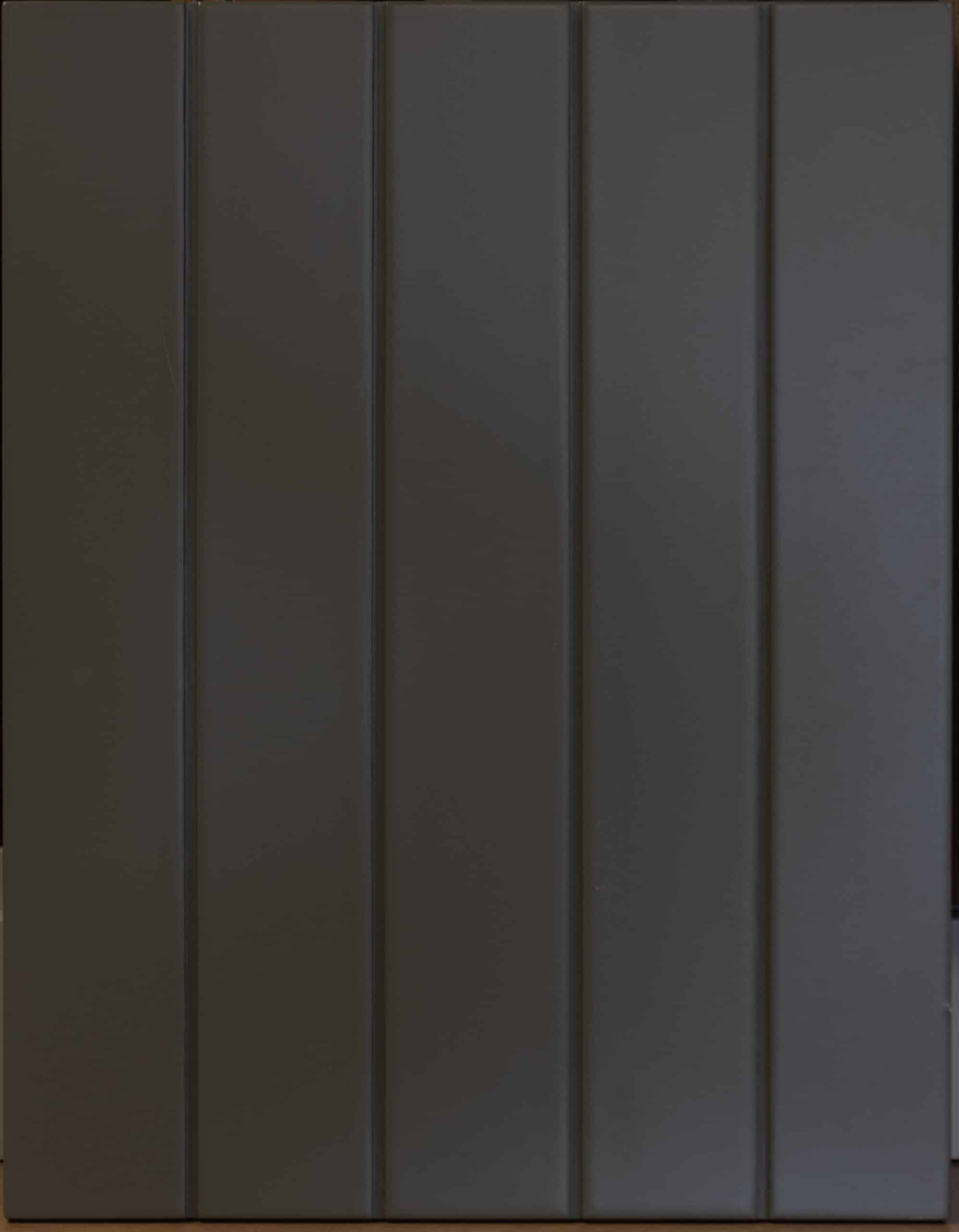 Custom grooved kitchen cabinet doors