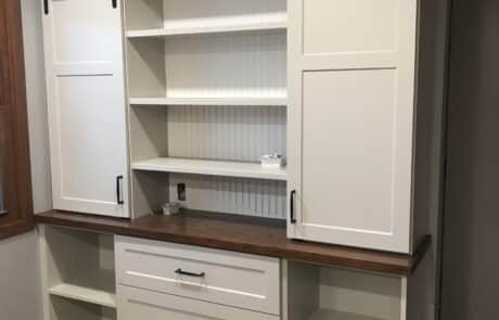 custom white bar cabinets
