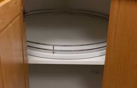 Custom kitchen lazy susan cabinet